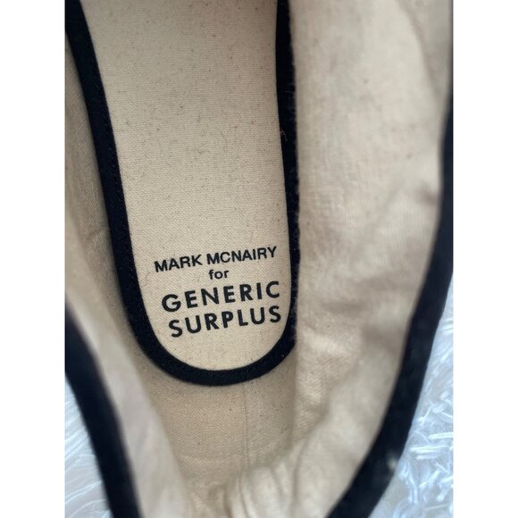 MARK MCNAIRY for GENERIC SURPLUS Houndstooth Lace-Up Ankle Sneakers Red & Black - Picture 9 of 10